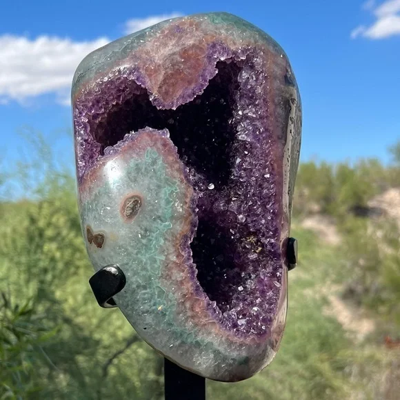 Pink Green Purple Amethyst ππ PGA14 - Picture 7 of 7